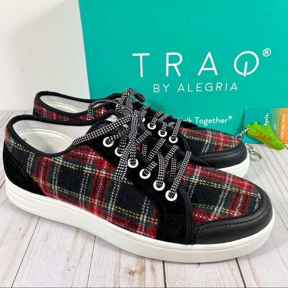 Alegria Shoes - Traq by Alegria plaid smart sneakers 9